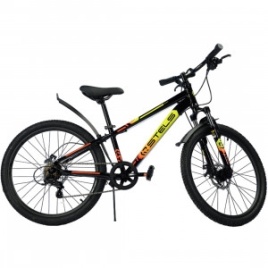 Велосипед 24" STELS Navigator 400 MD, черный/желтый