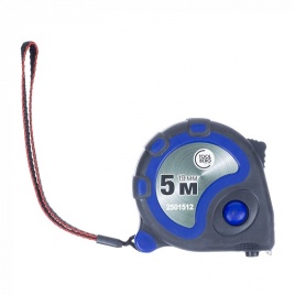 Рулетка 5м х 19мм (обрезиненый корпус,3 фиксатора, магнит) 2501512