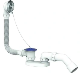 S11 Обвязка на ванну 1 1/2*40 с вып. и перелив. плоск.с отводом 40*40/50 S11 UNICORN