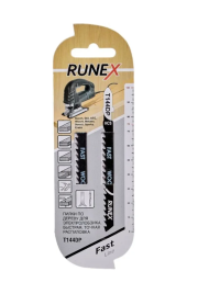 Пилки 100х75 мм 6 з/д (древес, ДСП, фанера, h=8-60мм) Т144DP 2шт/уп Runex (555121-2)