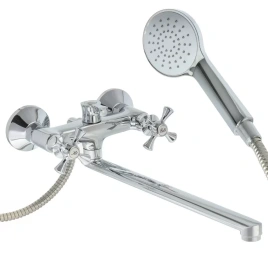 Aqwin Смеситель для ванны А2364 с кран-буксой, хром