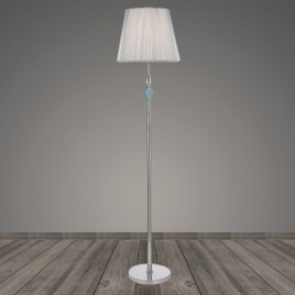 Торшер напольный 15525/1 хром/белый