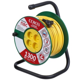 Удл-ль на катушке 4х40м с/з 3700Вт Союз 3*1,5