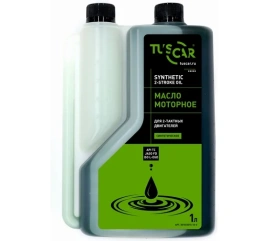 Масло 2-х тактное TUSCAR, полусинтетическое, API TС/JASO FD (1,0л.)