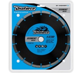 Диск алмазный DIAFORCE SEGMENT BASIC 230х22,23х7,5х2,4 мм сухой рез (510230)