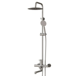 Душевая система MIXLINE MLSS32-06 Stainless излив лейка 3позиции+Тропический душ ХРОМ