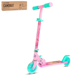 Самокат 2-х кол. City-Ride, 120/120 мм, розовый/мятный CR-S2-09PК