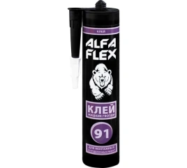 Клей жидкие гвозди ALFA Flex 91, для монтажных и отделочных работ, бежевый, 280 мл