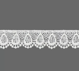 Кружево плетеное 2см белый арт.13651 (18428.001)