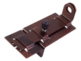 Ормис Засов плоский с вертикальными проушинами и фиксатором (70-0-120)