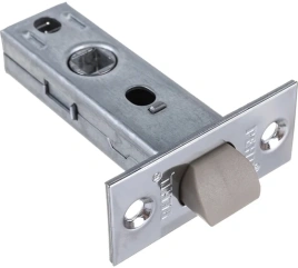 Задвижка межкомнатная RENZ L-BK 45 C хром блест. (прямоуг.планка)