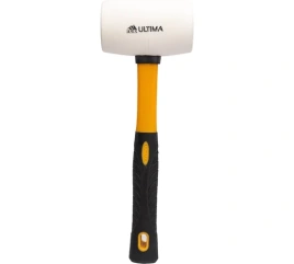Киянка BARTEX 450г, резина, белая, рукоятка фибергласовая (364675)