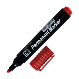 Маркер строительный красный 143-0014