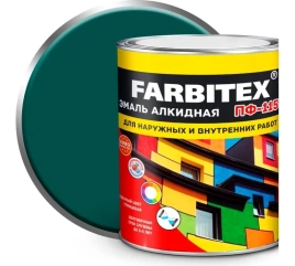 FARBITEX Эмаль алкидная ПФ-115 морская волна 1,8кг