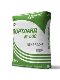 Цемент М-500 ДО 25 кг. Воронеж (зеленый мешок)