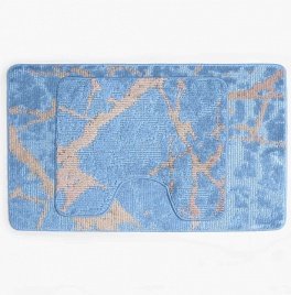Коврик AQUA-PRIME CLASSIC COLOR 2шт 50*80/40*50см голубой 2014