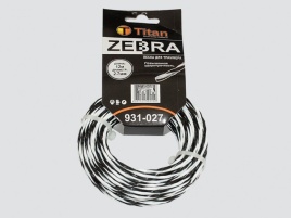 Леска ZEBRA 931-027 2,70мм*12м белый+черный