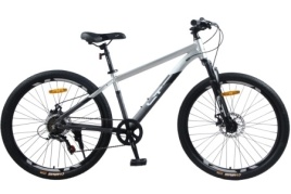 Велосипед 26" LTBIKE BULLET, алюминий, рама 15", 7-ск, диск, т.серый/серый А26020