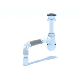 Сифон АНИ Грот 1 1/2"40 с гибкой трубой 40*40/50