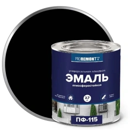 Эмаль ПФ-115 PROREMONTT Черный 2.7кг