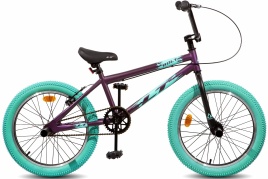 Велосипед 20" LTBIKE BOLT, сталь, рама 11", ВМХ, баклажан Б20004