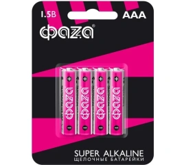 Элемент питания LR03 (ААA) Super Alkaline блистер, 4шт