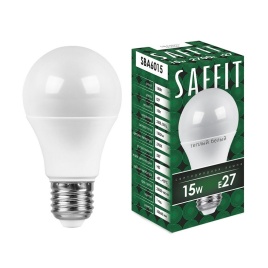 АКЦИЯ Лампа светодиодная А60 15Вт Е27 4000К Saffit SBA6015