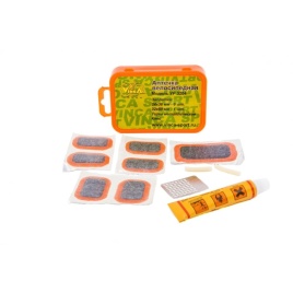 Аптечка велосипедная (заплатки 25мм - 6шт, терка), Vinca