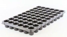 Кассета 54 ячеек 80мл круглая черная