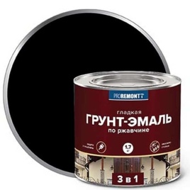 Грунт-эмаль 3 в 1 PROREMONTT черная 1,7 кг.
