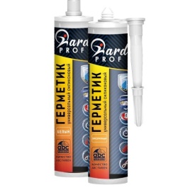 Герметик силикон.универсальный Н4076 TM HARDY PROF белый проф 280мл  