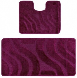 Коврик CONFETTI MAXIMUS 2шт 50*80см 14мм Фиолетовый