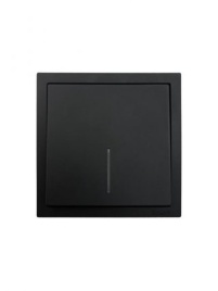 Lezard Выключатель СП 1кл с индик черный бархат ZIMA 704-4288-111QC