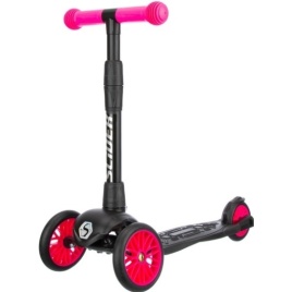 Самокат "Slider" Sport 3-х колесн., складной c фонариком, фуксия, Sport1P
