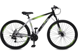 Велосипед 29" LETO FOX, сталь, рама 19", 21-ск, черный/серый С29003