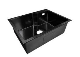 Мойка нерж врезная 650х480х220 т3,0+1,2 Графит D6548NB (+сифон, колландер, дозатор мыла)