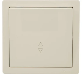 Lezard Выключатель о/у 1кл проходной крем LETO 752-0300-105