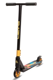 Самокат детский трюковый LETO алюм, 110 мм AL, АВСЕ-9, оранжевый 1/4