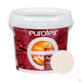 Лак защитно-декоратитный для дерева 2,5 кг Белый "EUROTEX"
