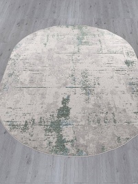 Ковер LIMAN 1.6*3.0 овал F169 Cream-D.Green