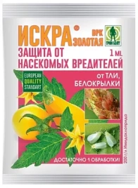 ИСКРА золотая (1мл.*350 колорадский жук,тли)