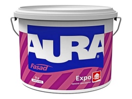 Акриловая матовая краска для фасадов "AURA EXPO TR 9л", тонируется по ESKAROCOLOR