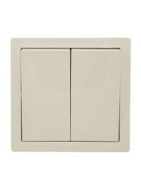 Lezard Выключатель о/у 2-х кл платина LETO 752-3500-101