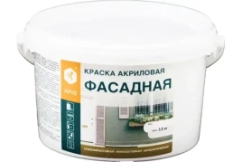 Краска акриловая APIS фасадная белая 3кг