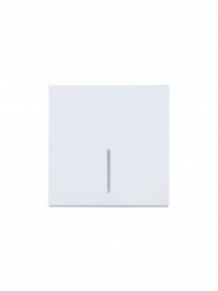 Lezard Выключатель СП 1кл с индик белый ZIMA 704-0288-111QC