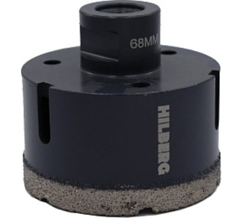 Коронка алмазная 68 мм Hilberg Super Hard М14 НН668 фото 1