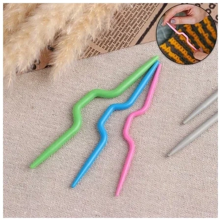 Набор спиц для вязан. вспомогат.3шт d3/4/5мм1053267 фото 1