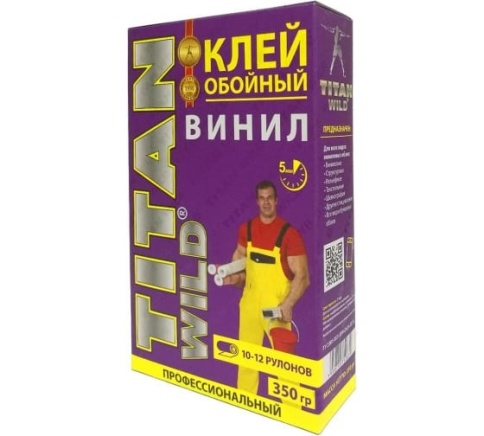Обойный клей Титан WILD винил.  проф. 350г (30) фото 1