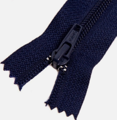 Молния спираль №4 нераз.20см S-058 синий чернильный  фото 1