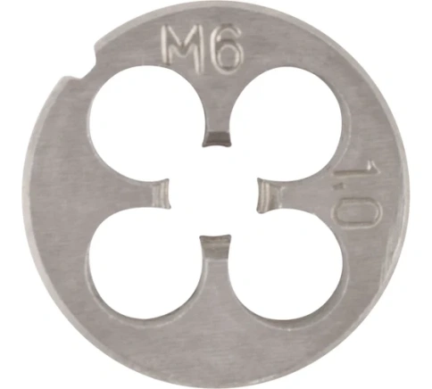Плашка метрическая , легированная сталь 6х1,0 мм (70823) фото 1